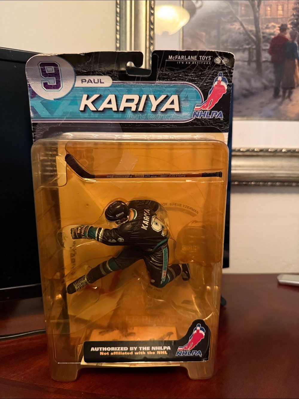 Paul Kariya NHLPA Action Figure - Black/Teal
